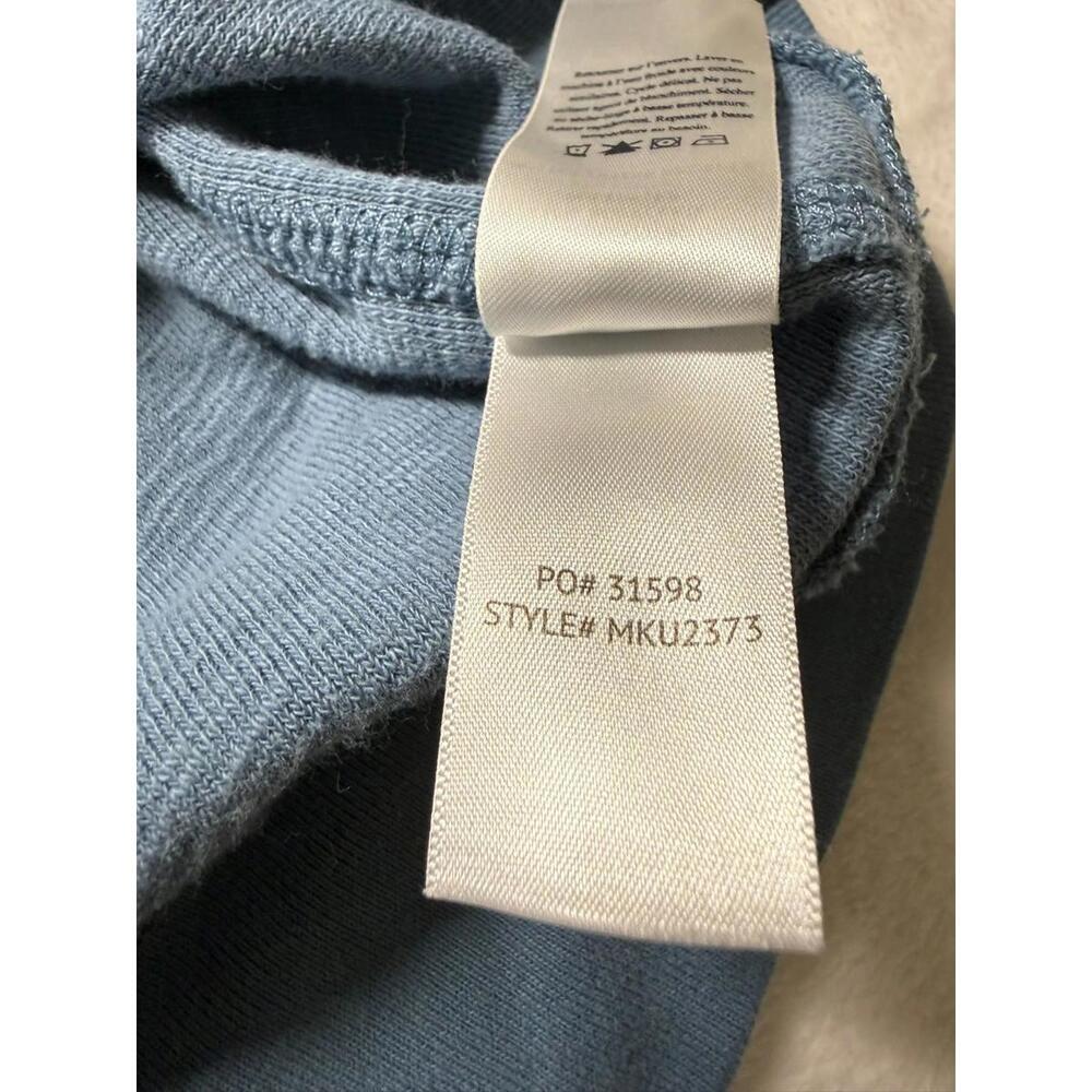 Faherty Cabana Blue Stripe Terry Cloth Crewneck Sweatshirt XXL - Picture 5 of 7